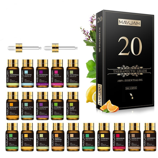 Ensemble d'huiles essentielles 20pcs Kits Essential Oil