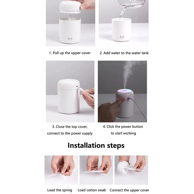 Portable LED Essential Oil Diffuser