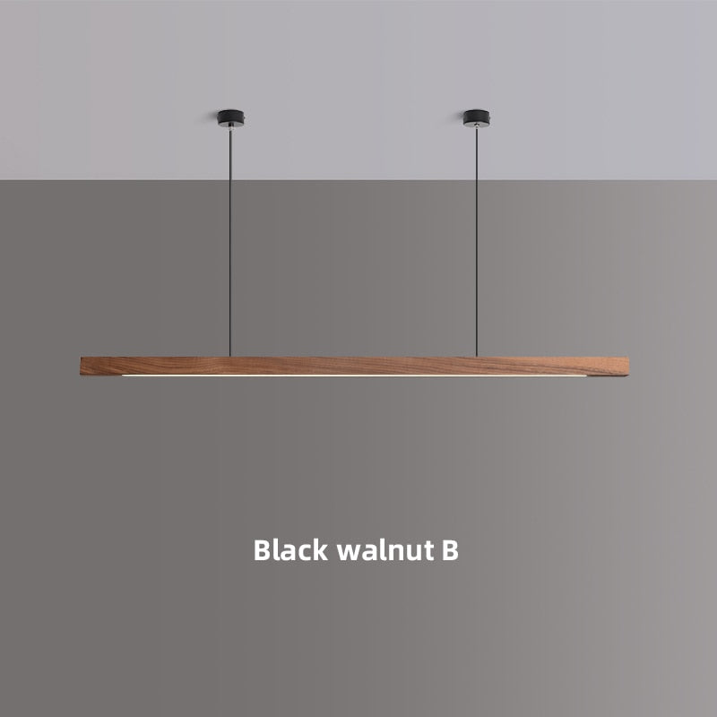 Luminaire LED en bois minimaliste