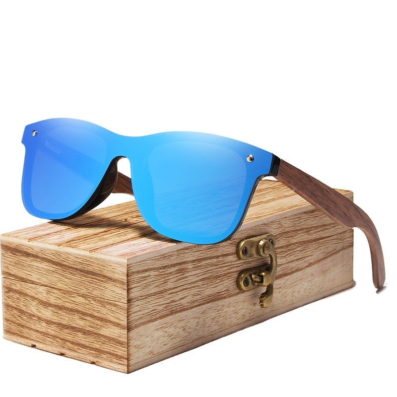 Wooden polarized sunglasses