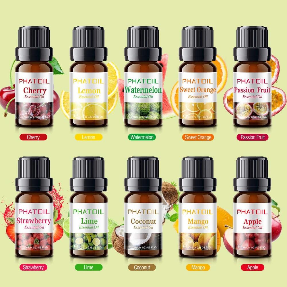 10pcs Fruit Fragrance Essential Oils Essential Oils Set