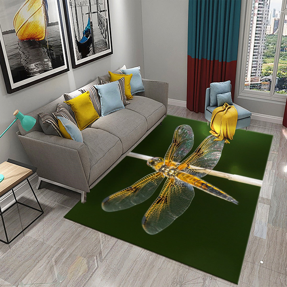 Tapis 3D Dragonfly carpet