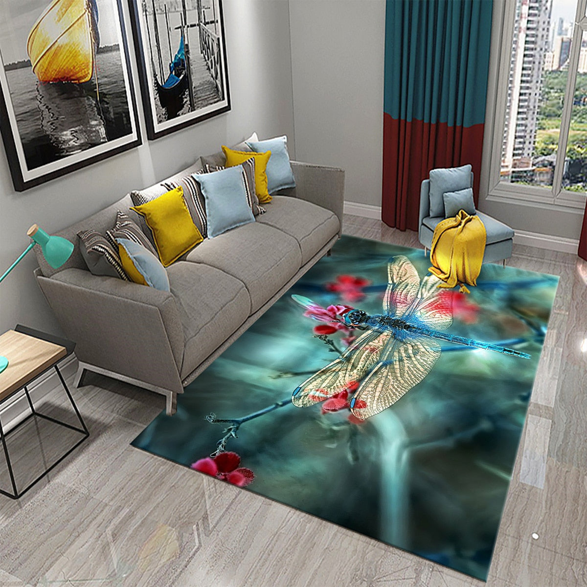 Tapis 3D Dragonfly carpet