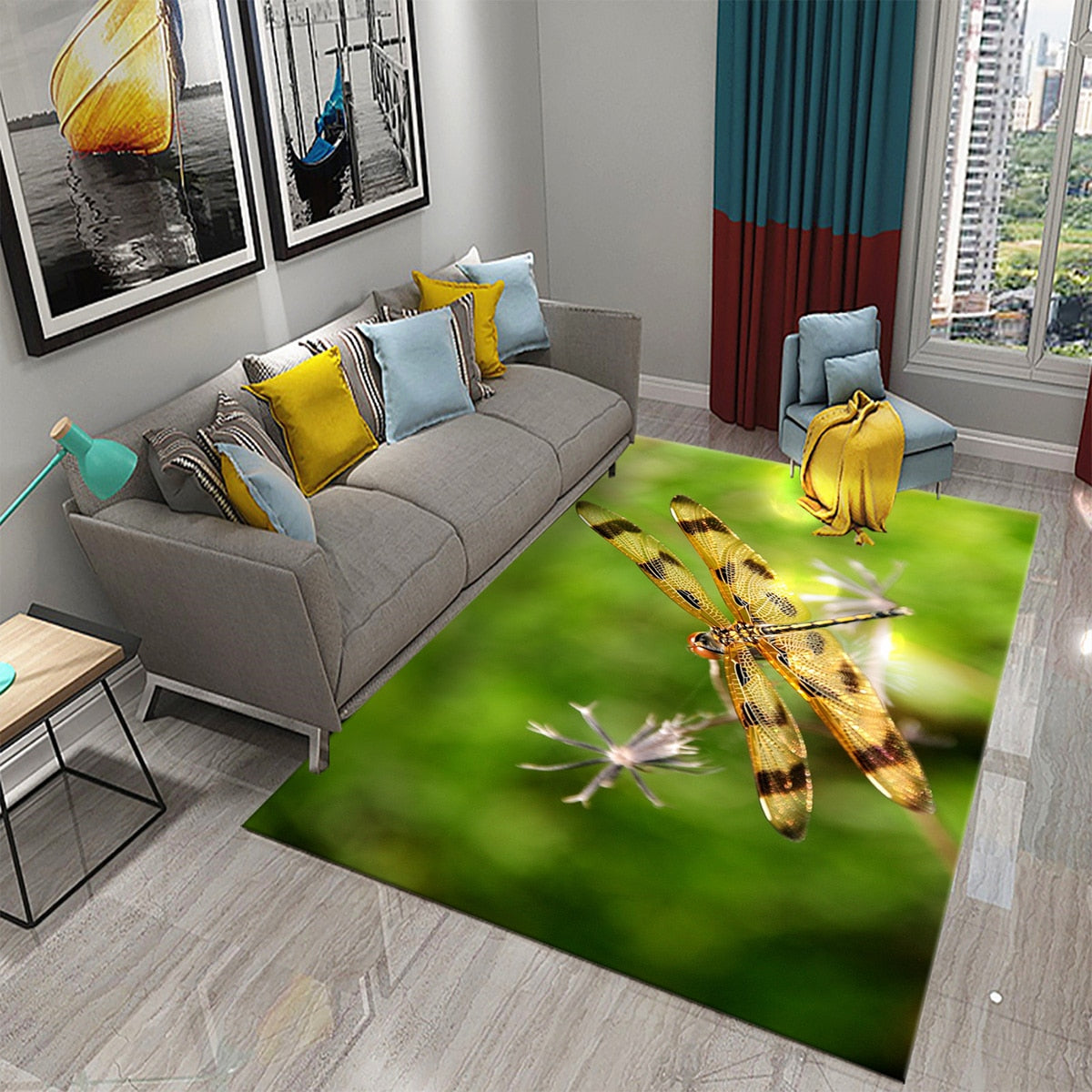 Tapis 3D Dragonfly carpet