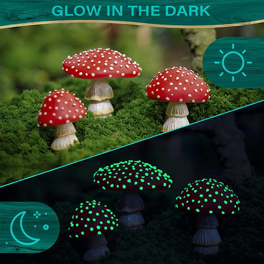 Mini Mushroom Glow In The Dark