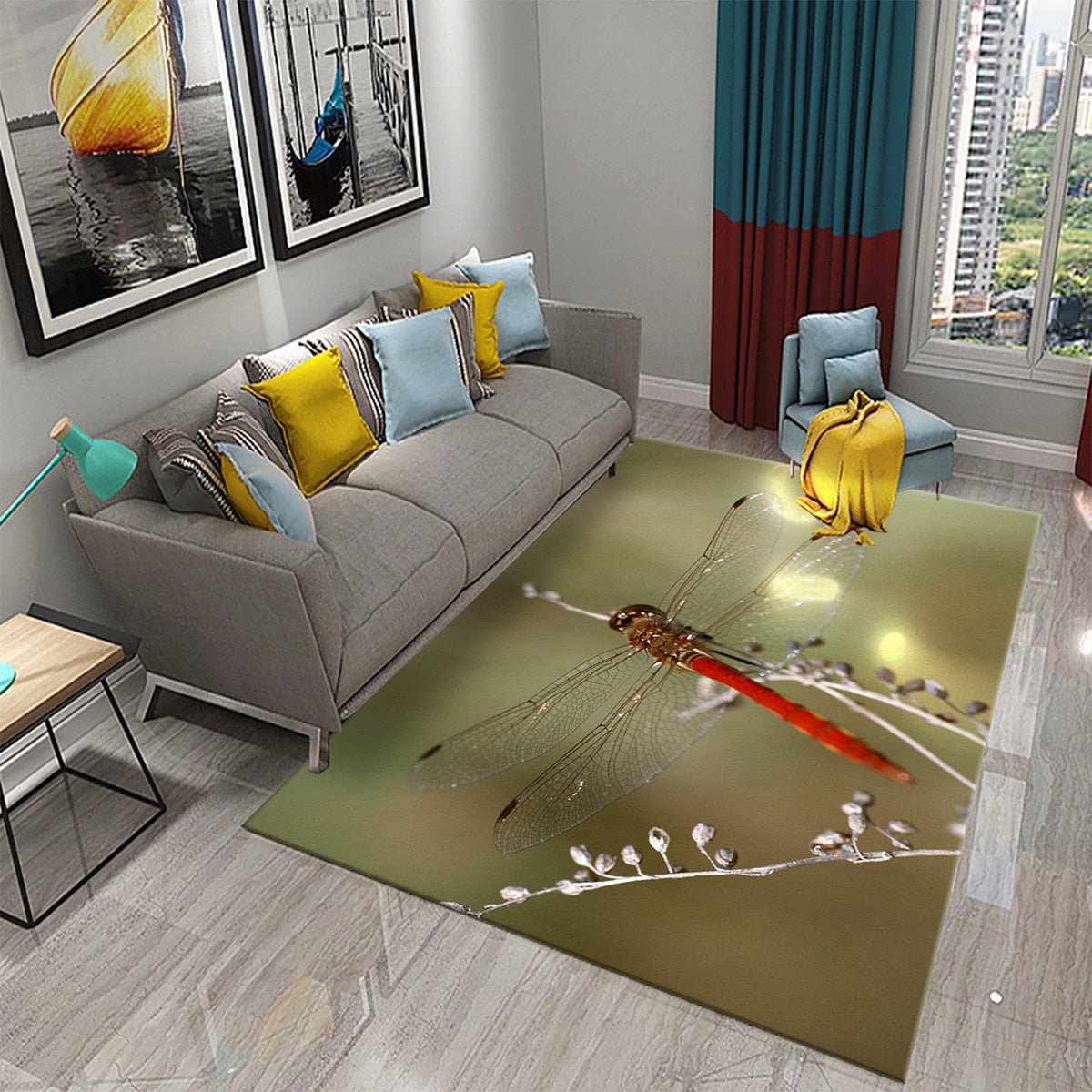 Tapis 3D Dragonfly carpet