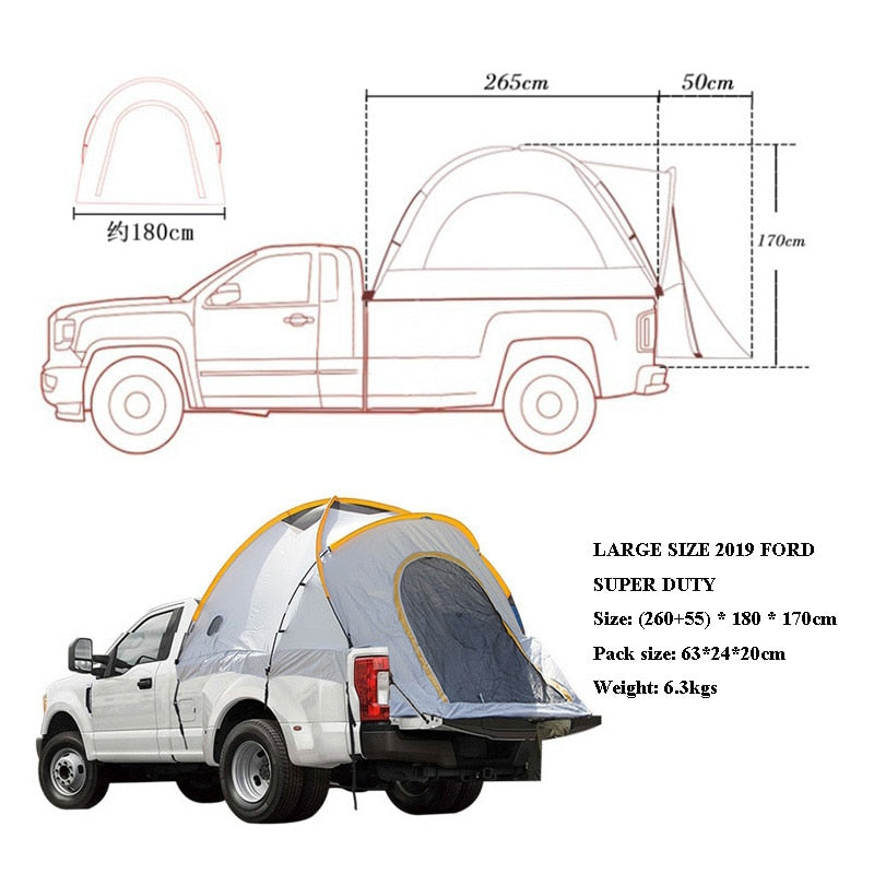 Tente Étanche Pick Up Camion Universel