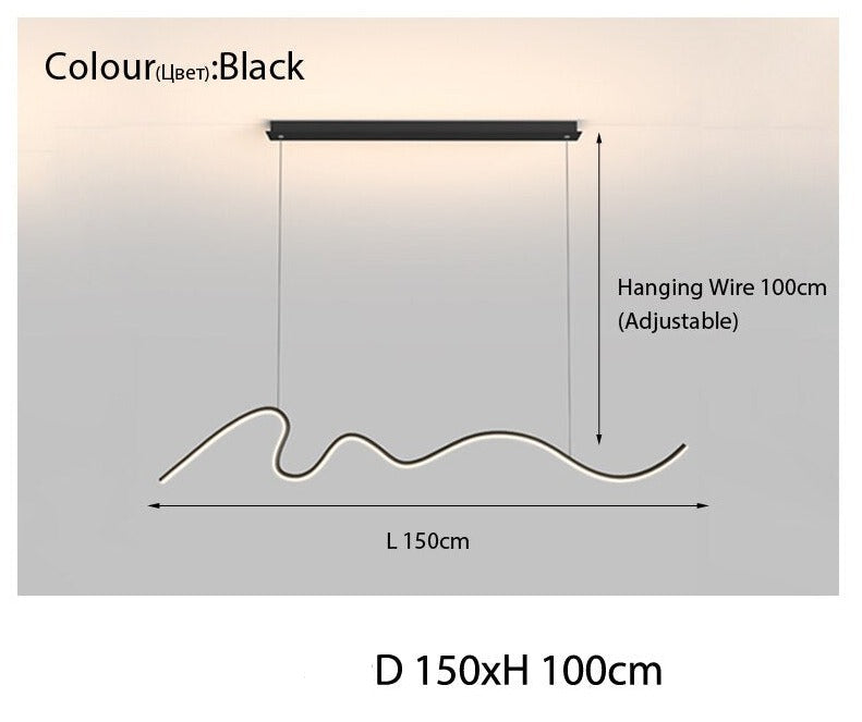 Luminaire Style Minimaliste Linéaire V