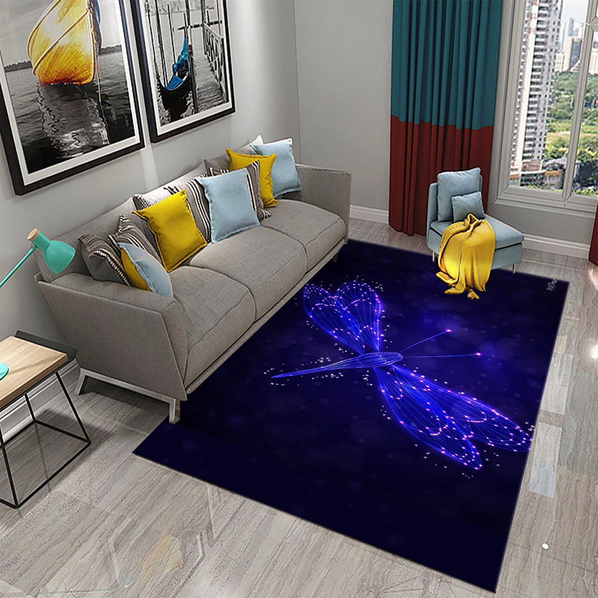 Tapis 3D Dragonfly carpet