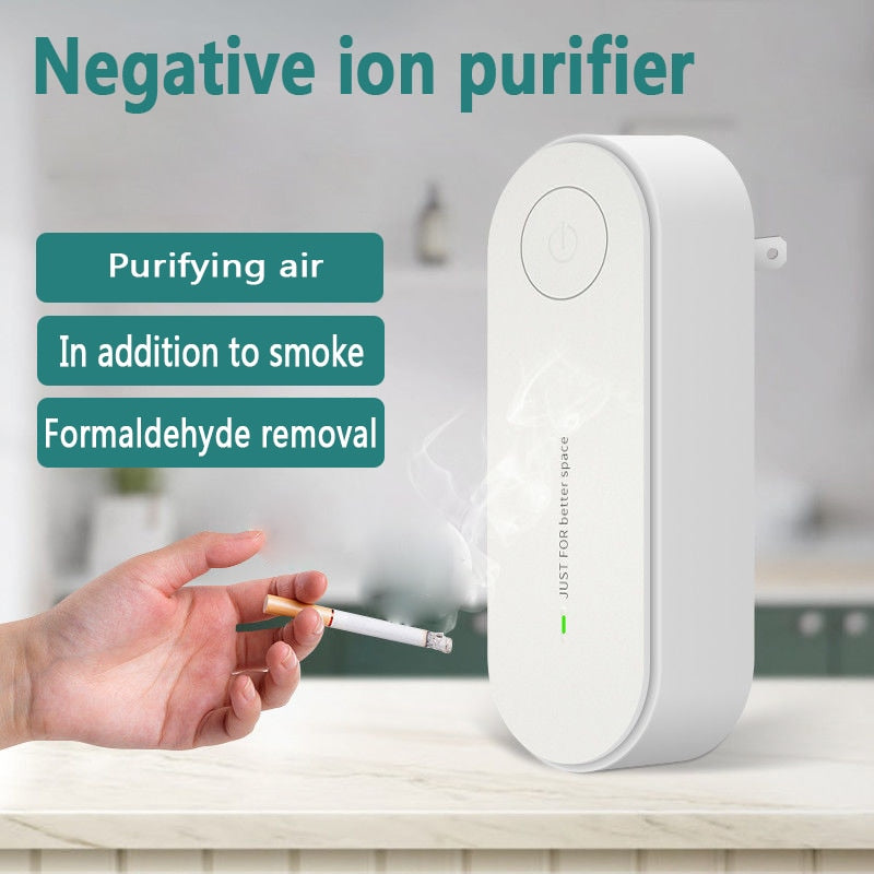 Prise murale purificateur d'air pour la maison, générateur d'ions négatifs portable silencieux