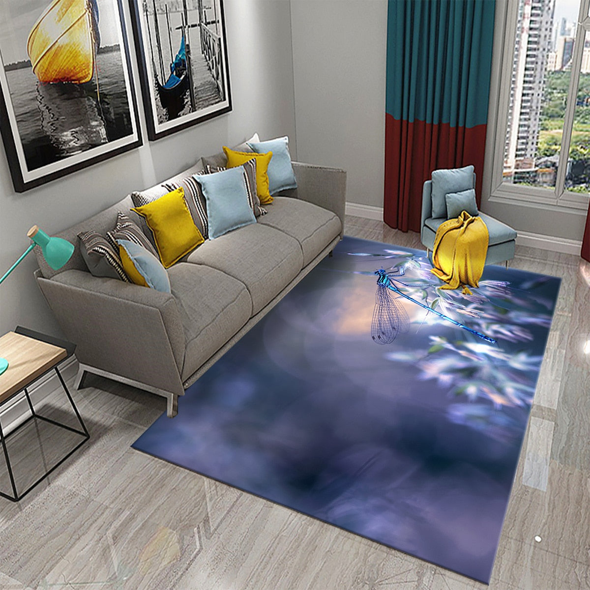 Tapis 3D Dragonfly carpet