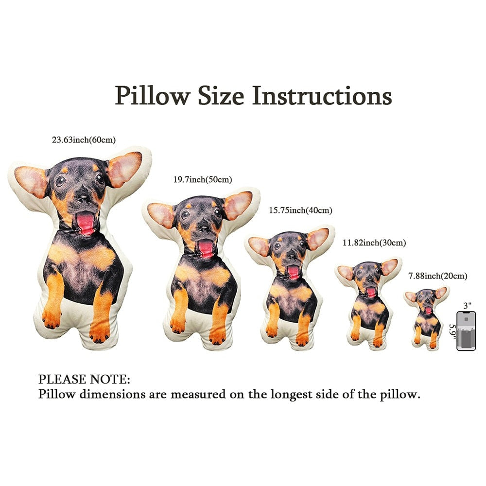 Coussin personnalisé Custom Pillow Cat/DOG