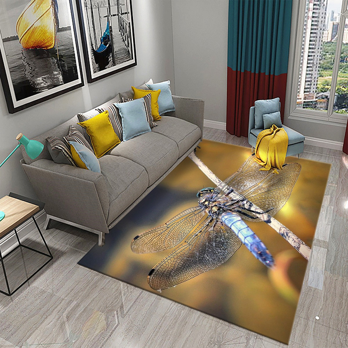 Tapis 3D Dragonfly carpet