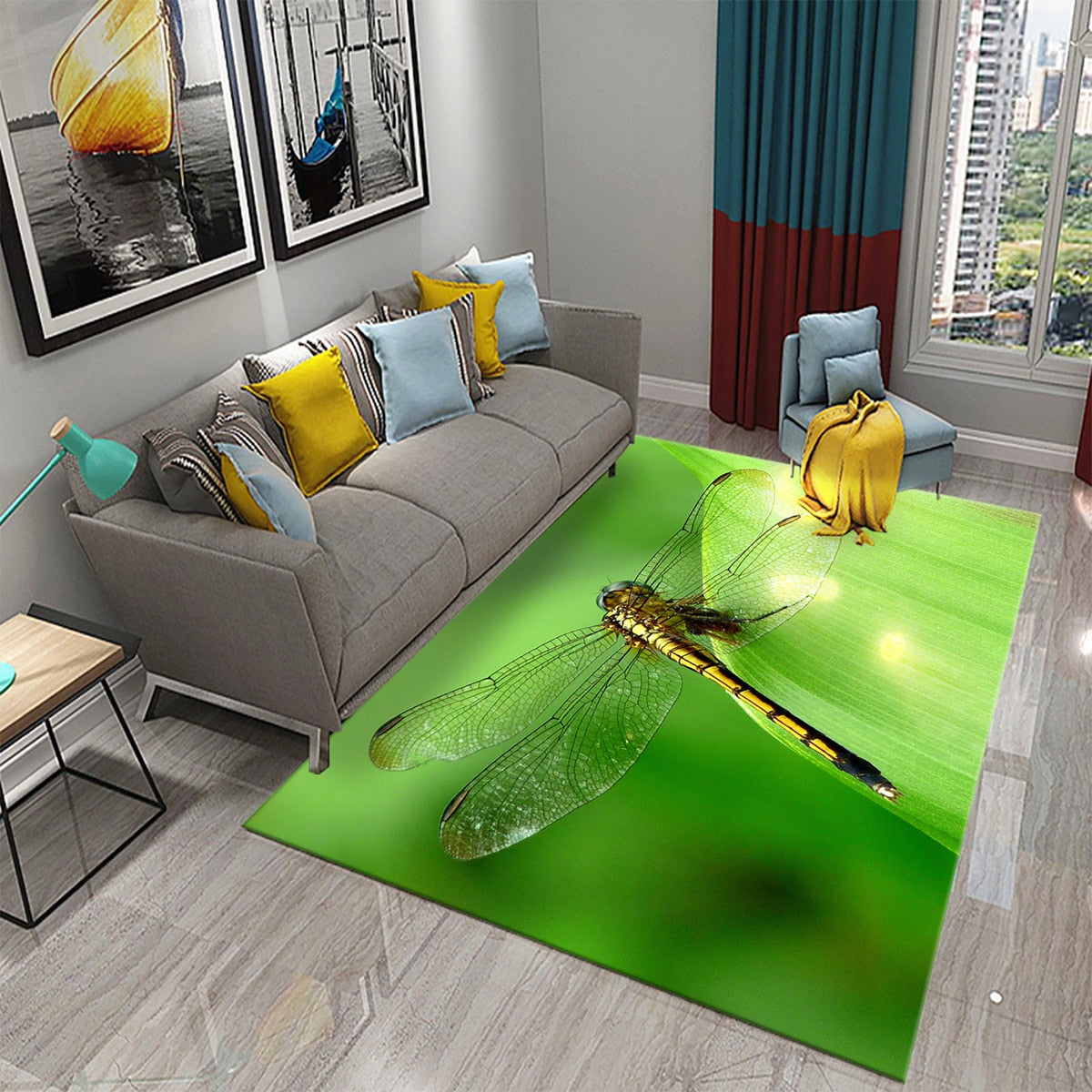 Tapis 3D Dragonfly carpet