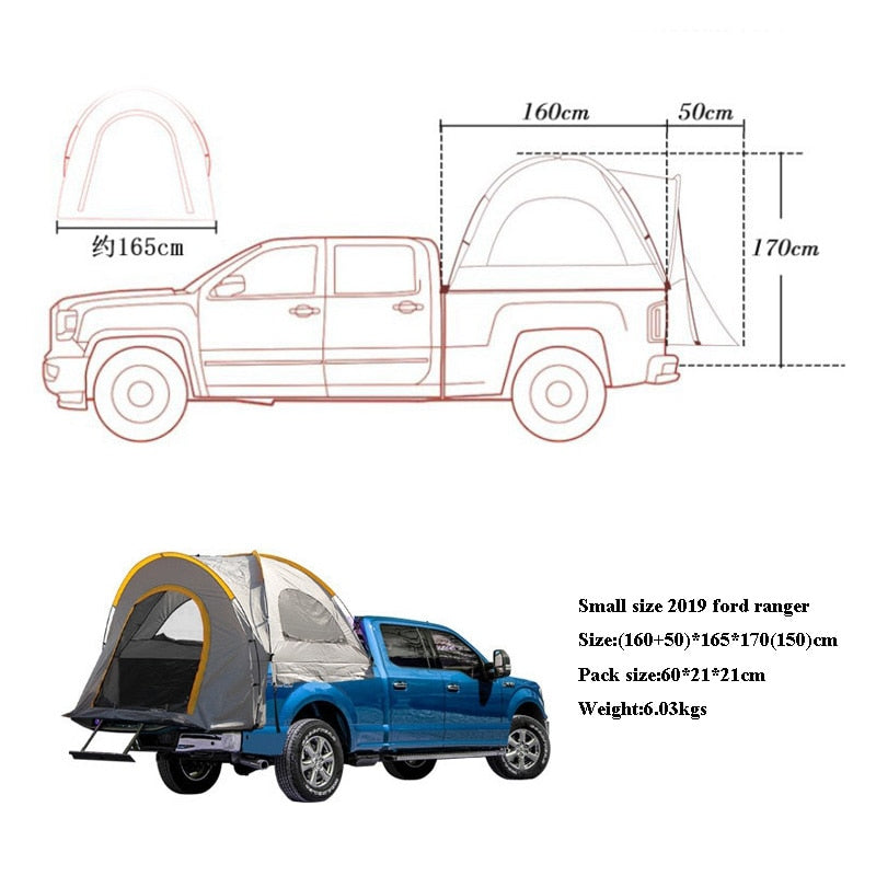 Tente Étanche Pick Up Camion Universel