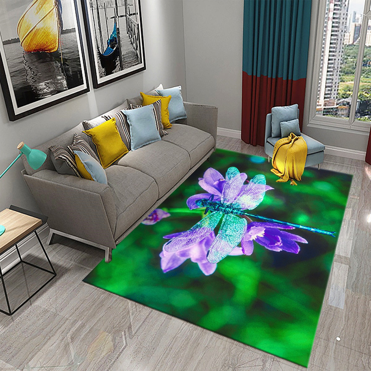 Tapis 3D Dragonfly carpet