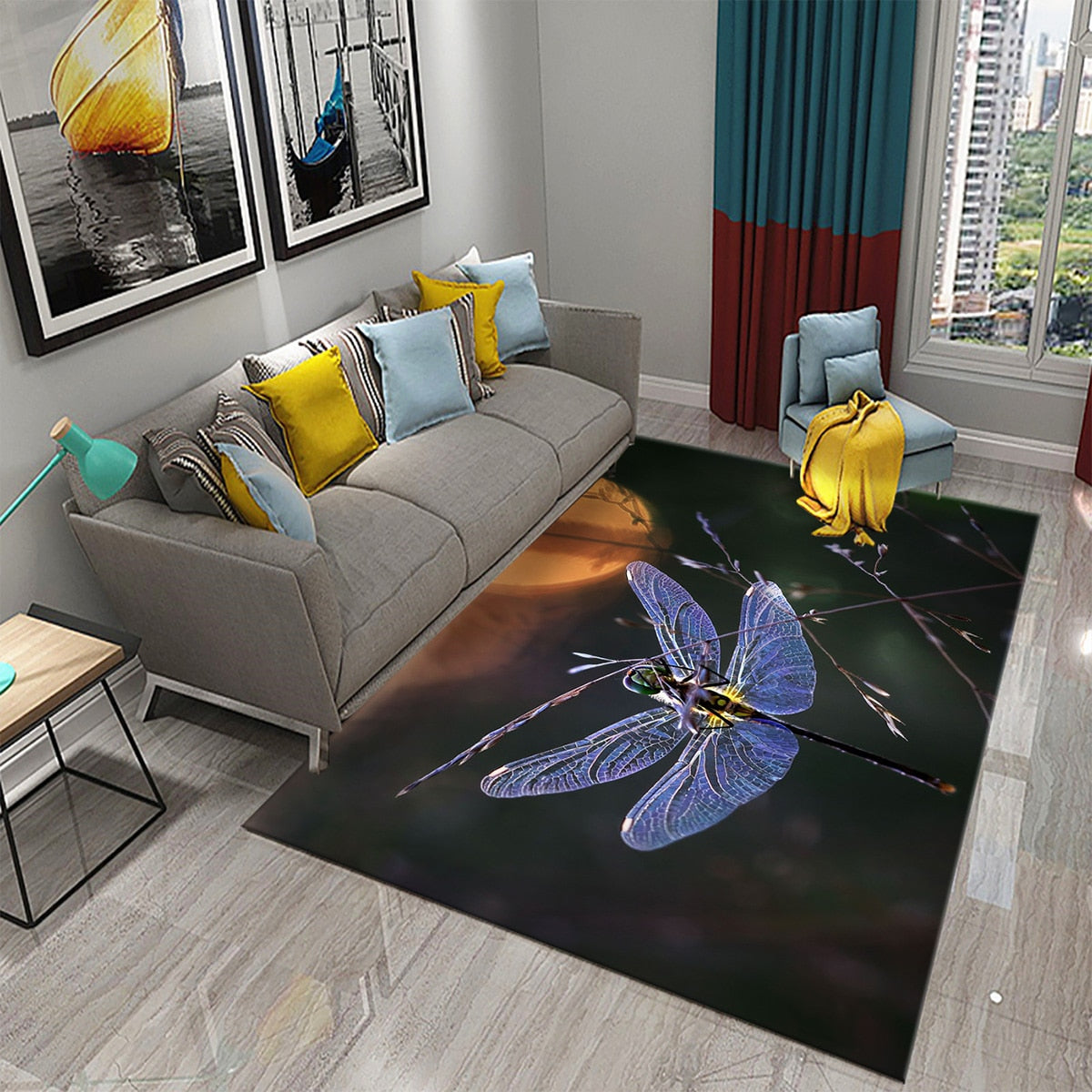 Tapis 3D Dragonfly carpet