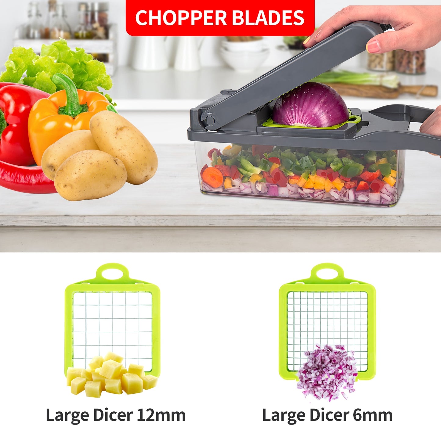 Mandoline 12 en 1 Vegetables chopper