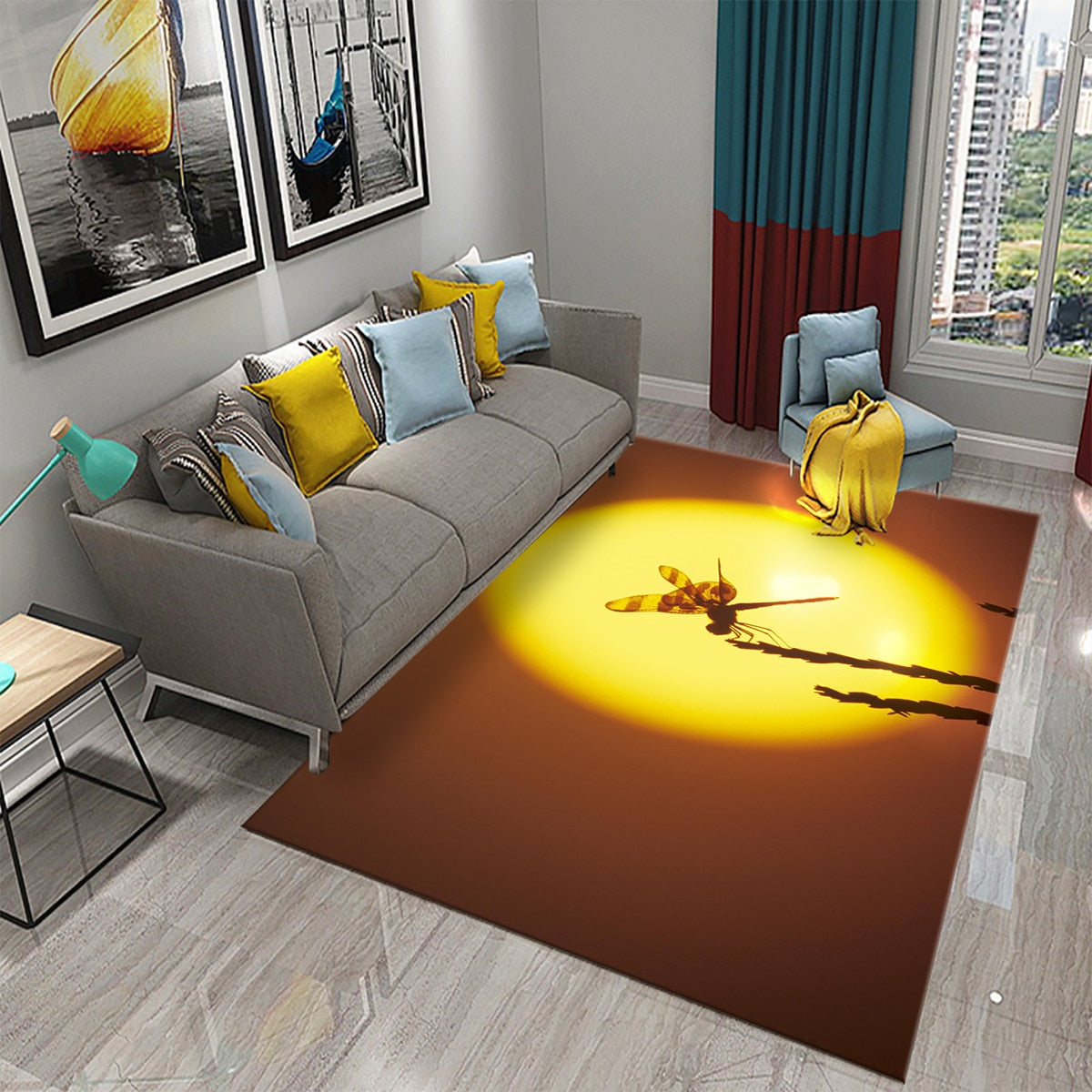 Tapis 3D Dragonfly carpet