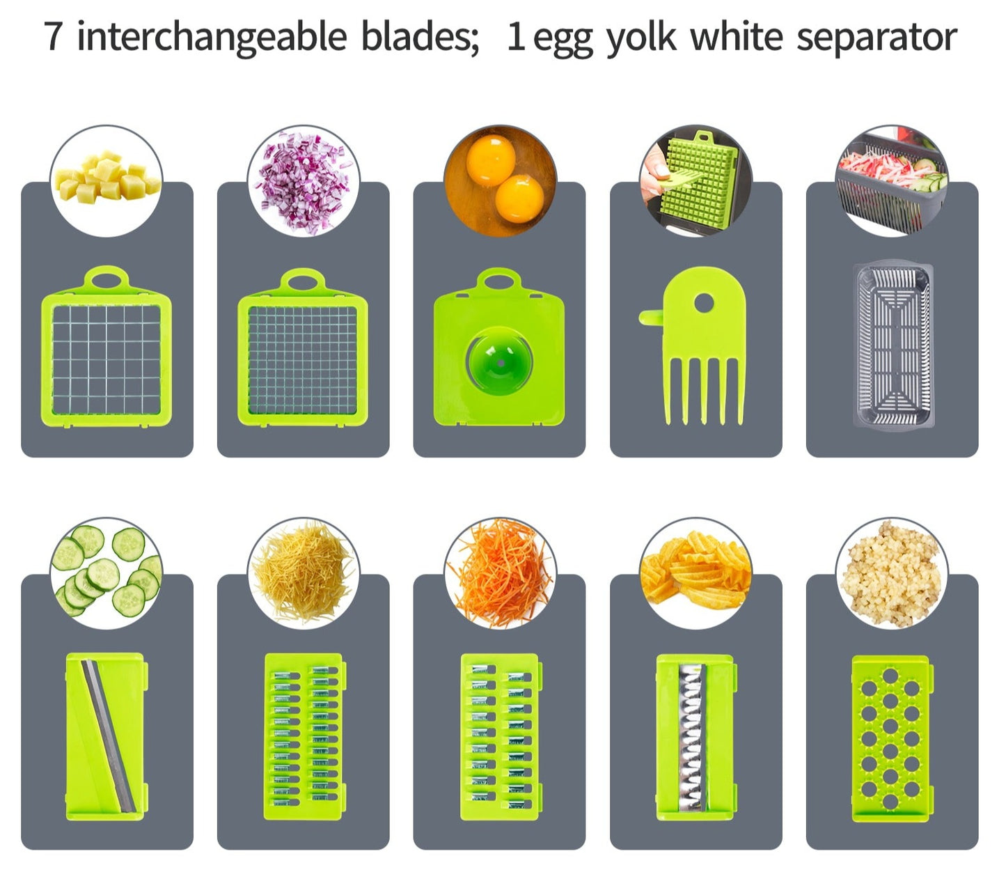 Mandoline 12 en 1 Vegetables chopper