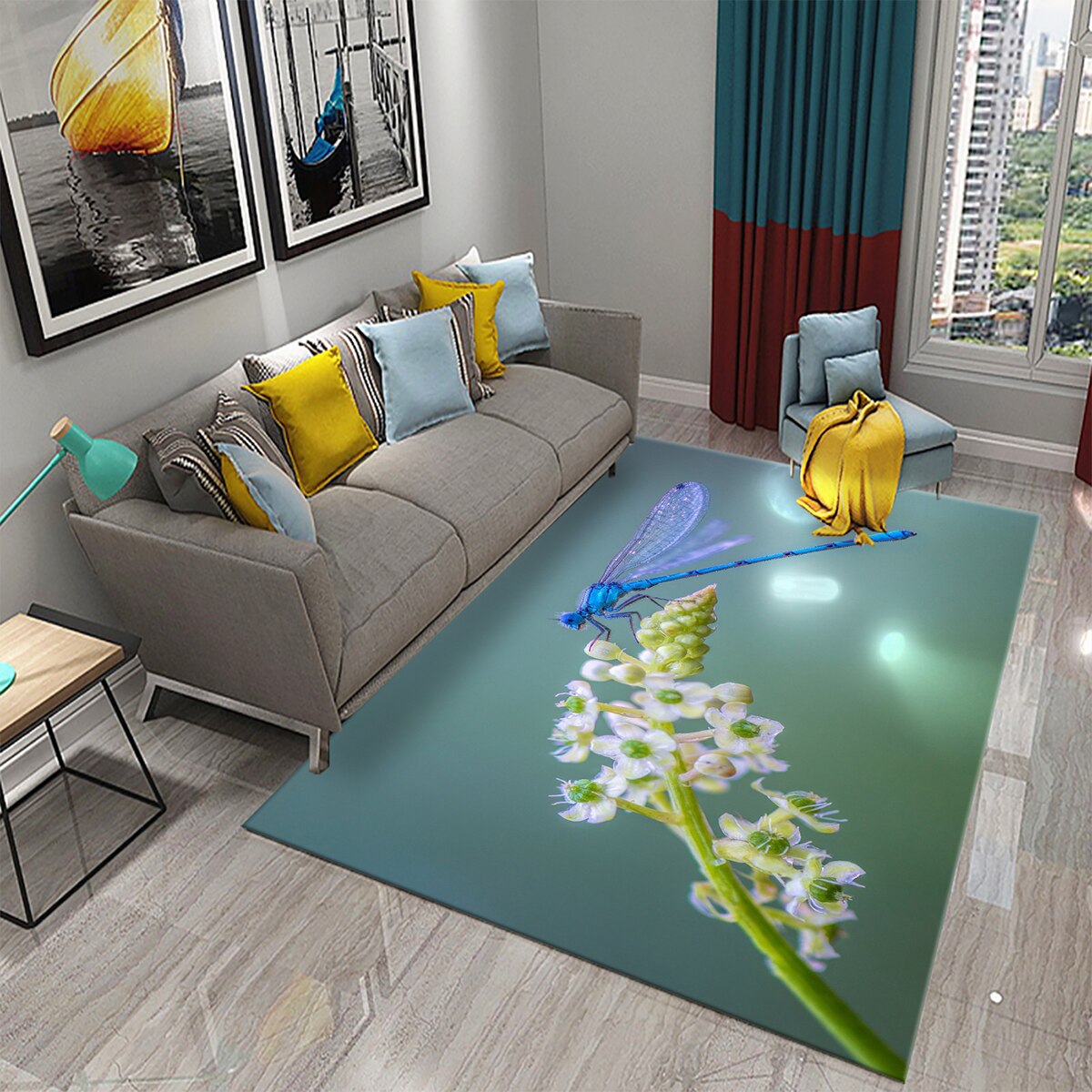 Tapis 3D Dragonfly carpet