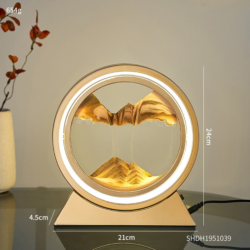 LED Hourglass Lamp