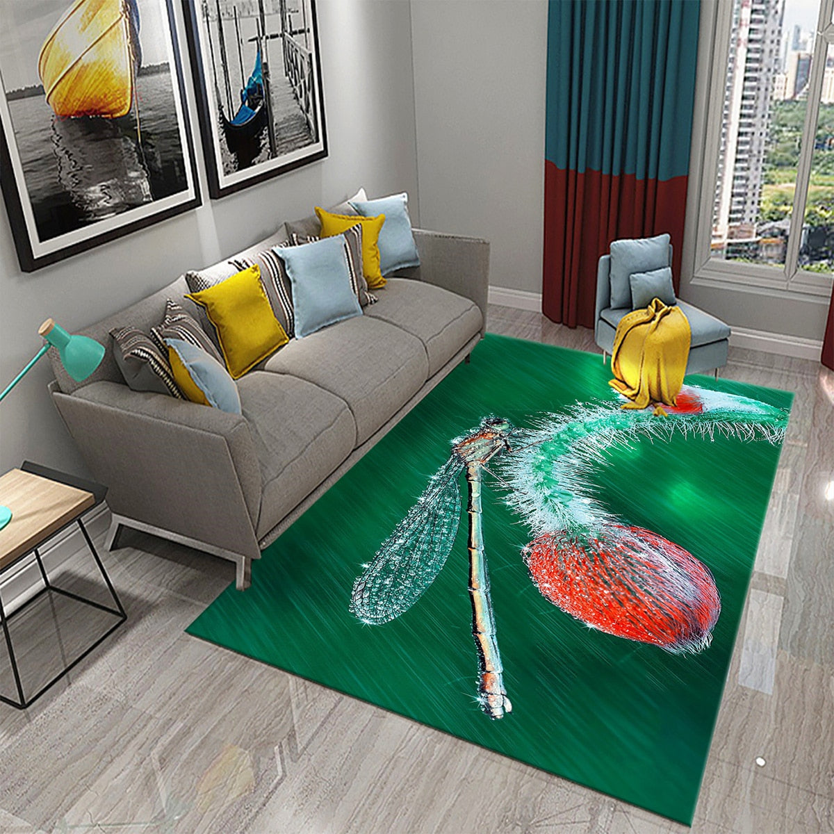 Tapis 3D Dragonfly carpet