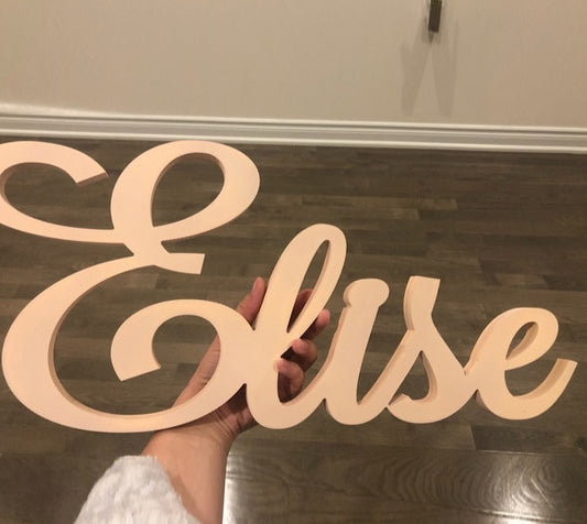 Customizable wooden name