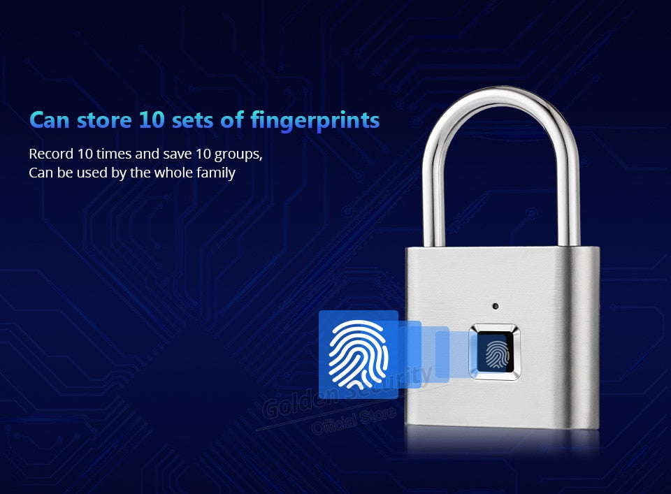 fingerprint padlock