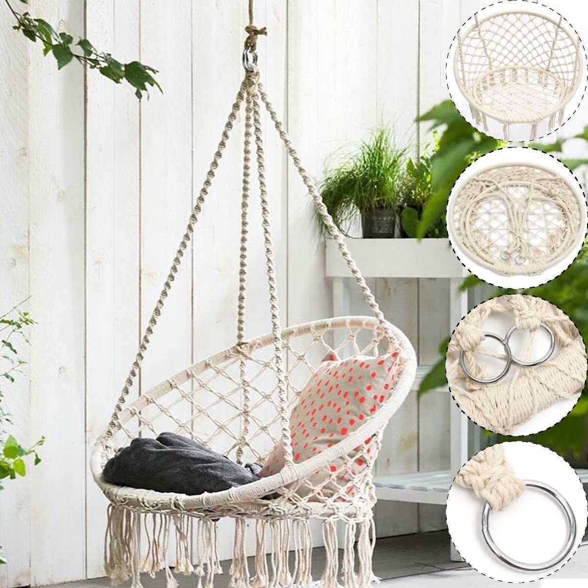 Chaise Hamac en macramé