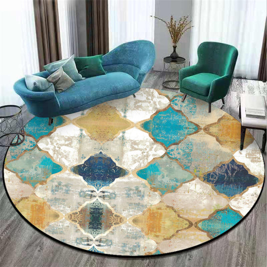 Tapis rond vintage