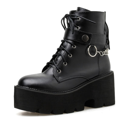 Bottes semelle épaisse Goth