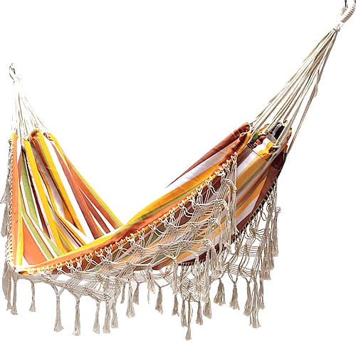 Deluxe macrame hammock