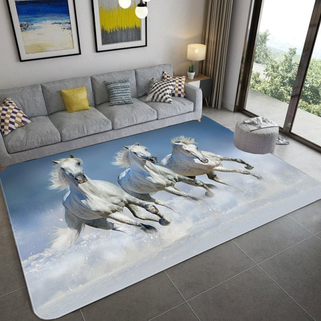 Tapis avec Chevaux 3D / 14 modèles