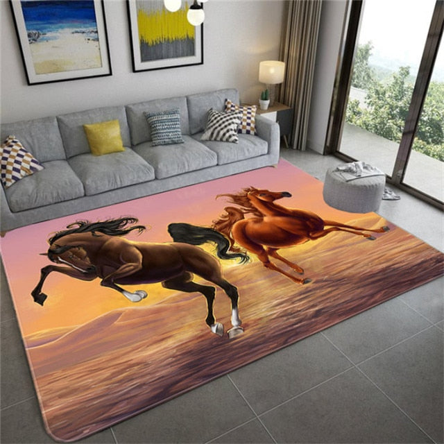 Tapis avec Chevaux 3D / 14 modèles