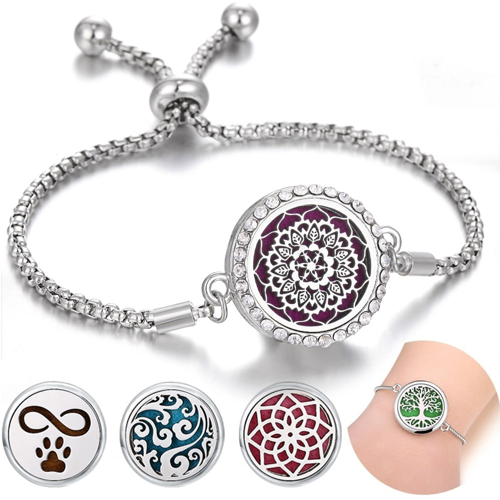 Bracelet diffuseur d'huiles essentielles