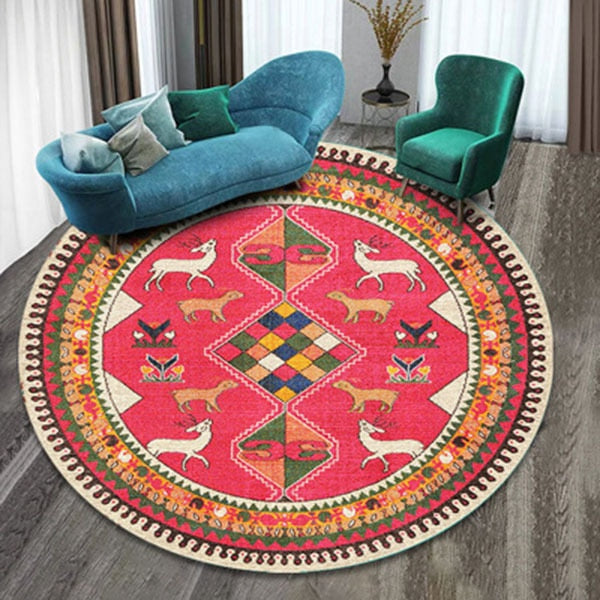 Tapis rond style Perse