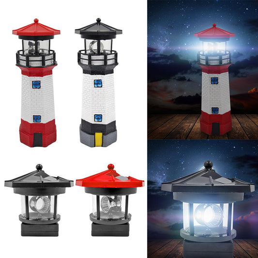 Phare LED rotatif à énergie solaire