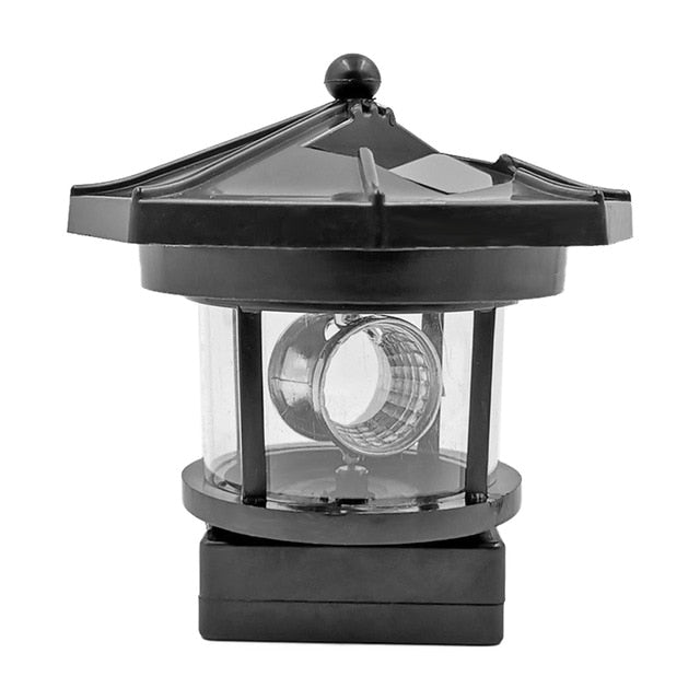 Solar Powered Rotating LED Headlight