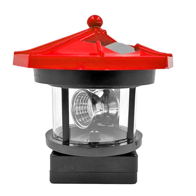 Solar Powered Rotating LED Headlight