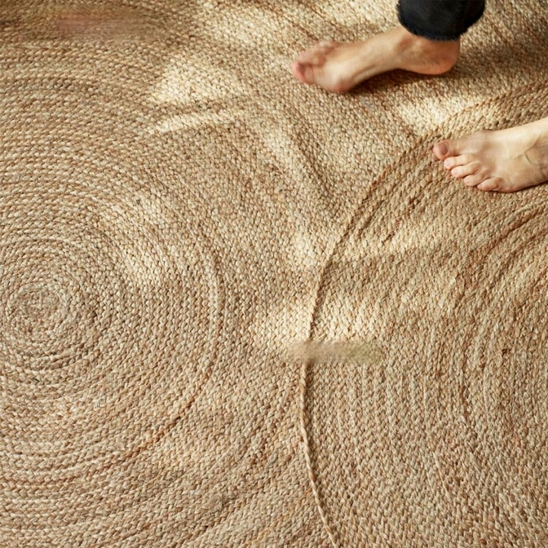 Tapis rond en Jute 100% Naturel