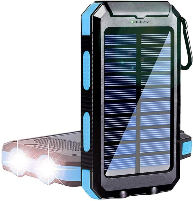 Power bank LED à énergie solaire