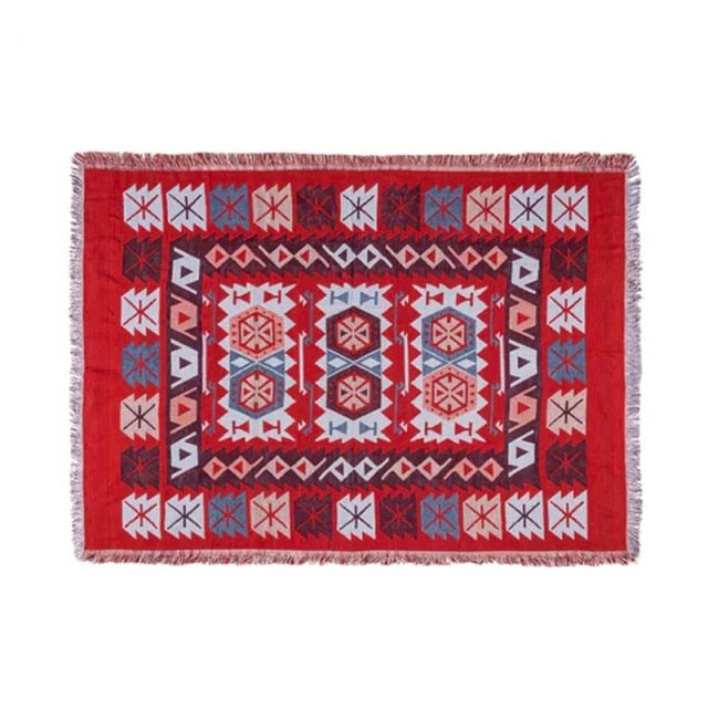 Couverture tricot Tribal