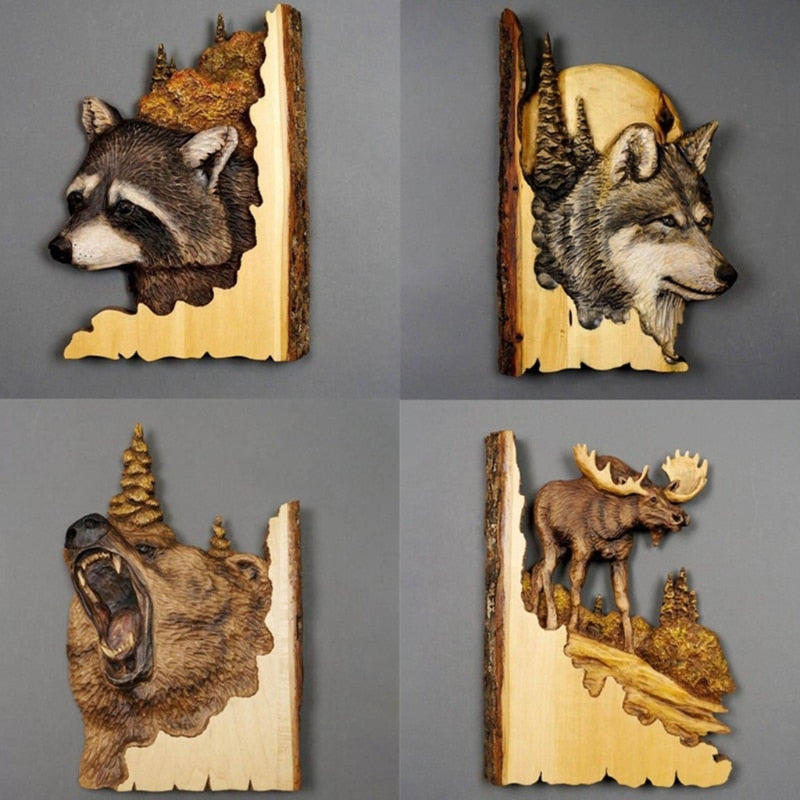 Wooden decoration Animals