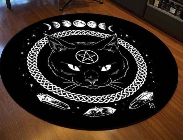 Tapis rond mystique