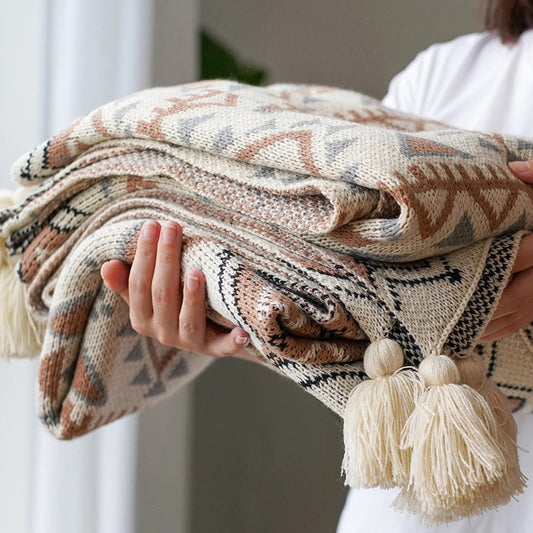 Vintage bohemian blanket