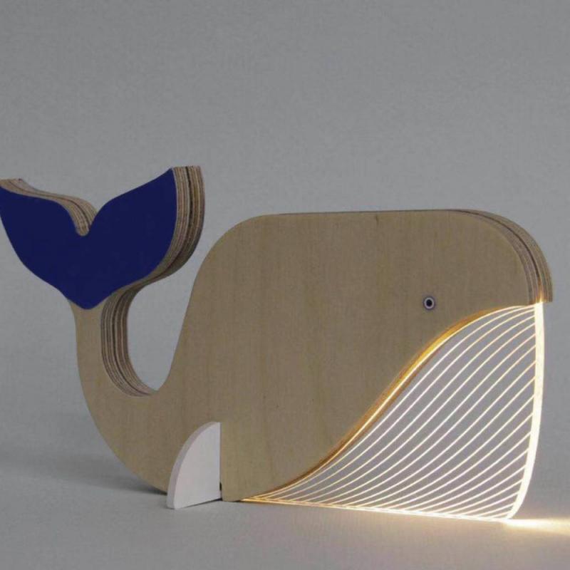 Wooden LED Deco Lamp