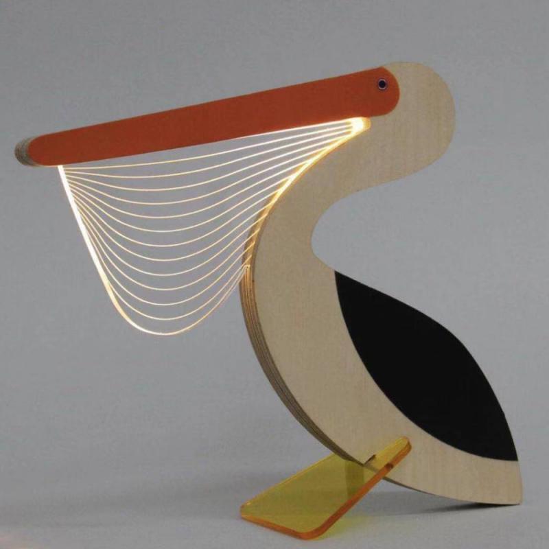 Lampe Déco LED en bois