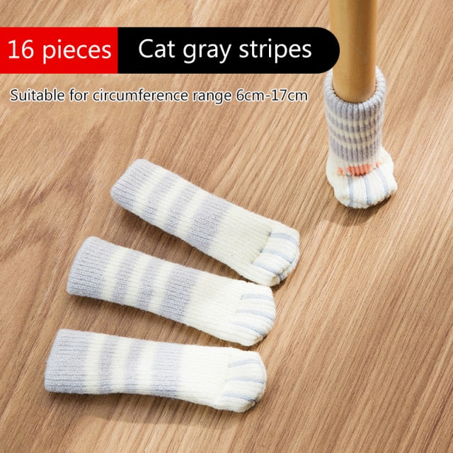 Protège plancher Pattes de chat en tricot