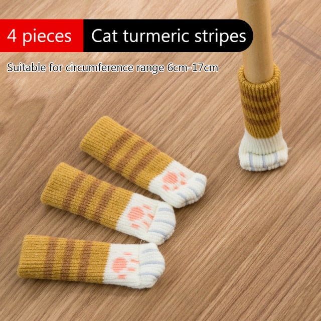 Protège plancher Pattes de chat en tricot